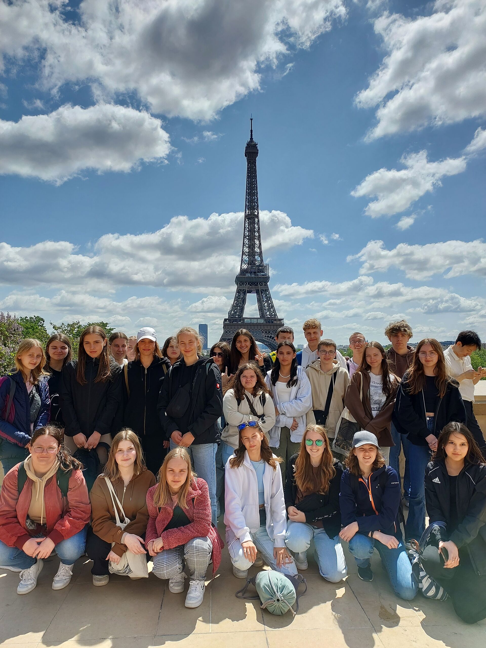 Am Eiffelturm in Paris