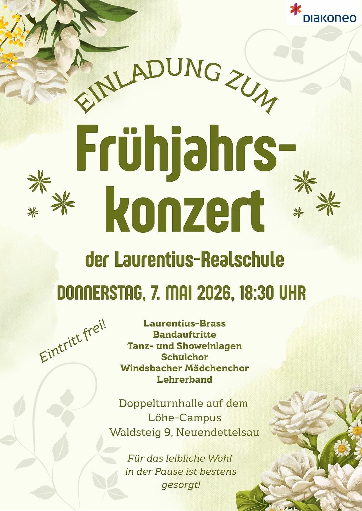 Herzliche Einladung zum Frühjahrskonzert 2026