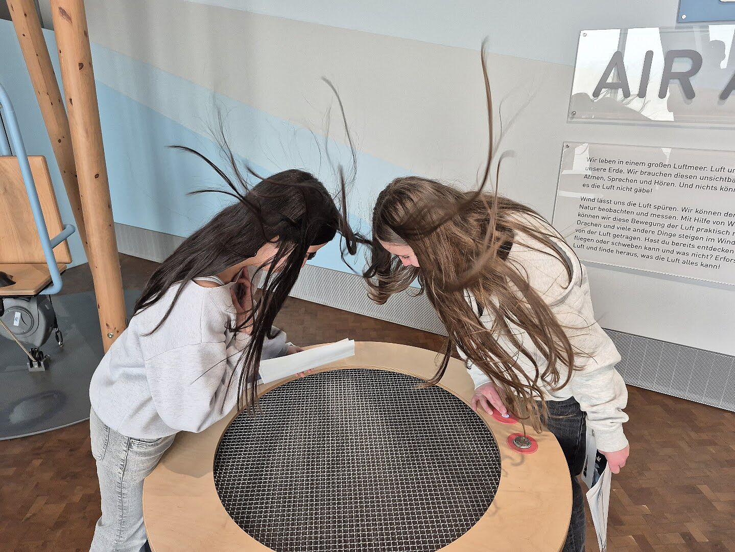 Die Entdeckung von Luft in der experimenta.