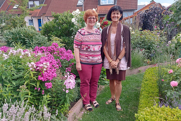 Frau Seitzinger-Bürkel zu Besuch bei Frau Gessne