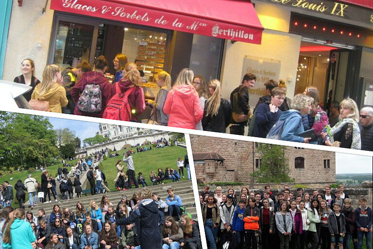 Frankreich-Austausch und Gegenbesuch in Neuendettelsau