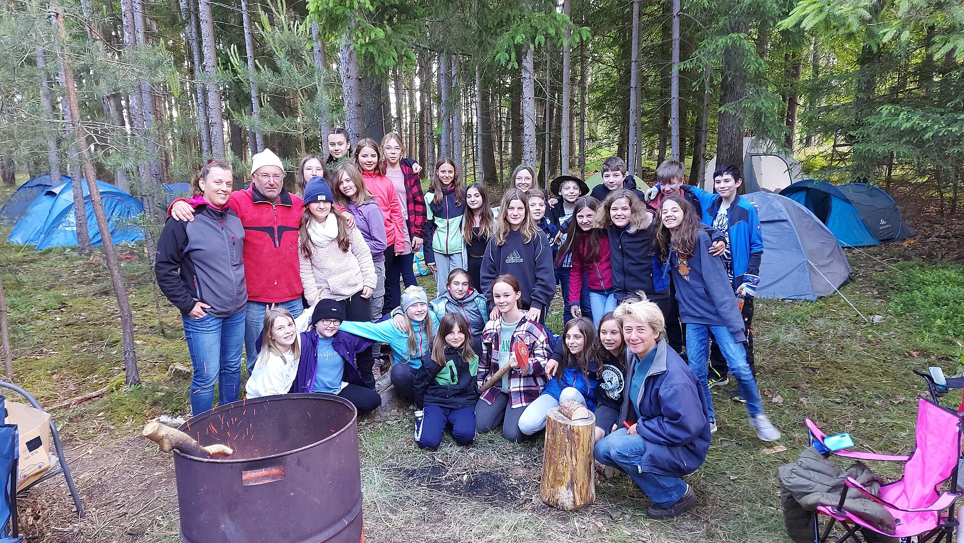 Übernachtung im Wald