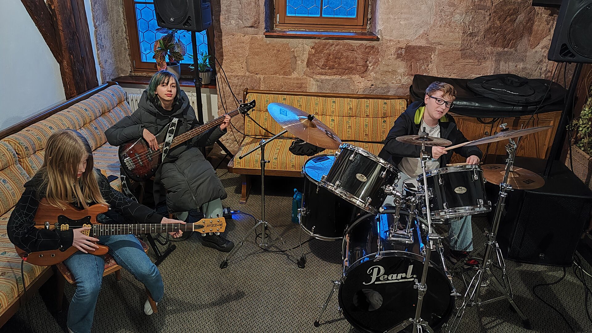 Bandprobentage auf Burg Wernfels