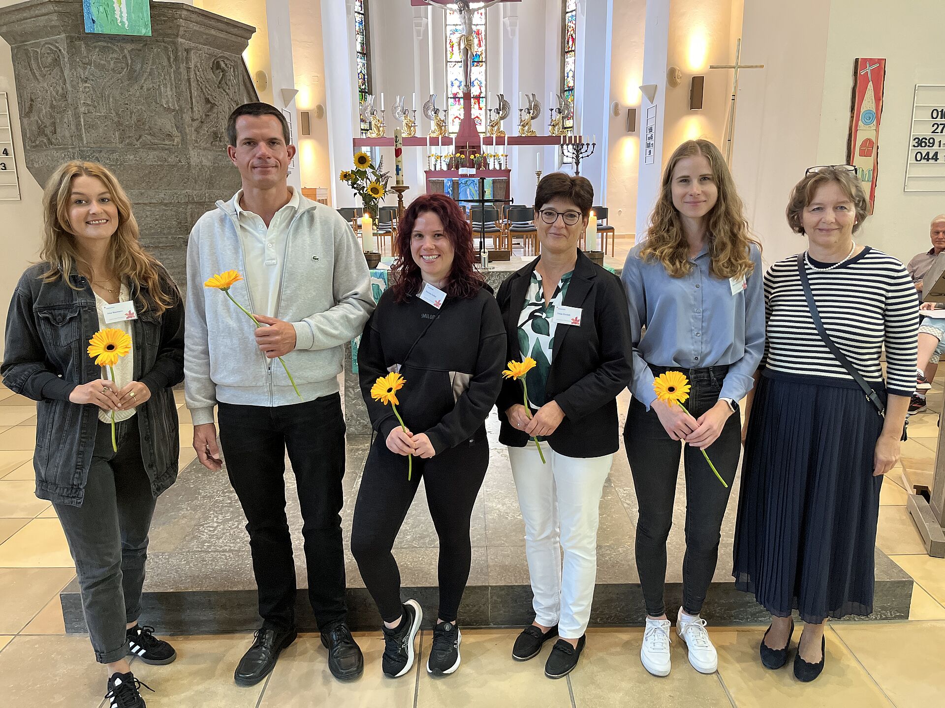 Vorstellung neuer Lehrkräfte beim Anfangsgottesdienst
