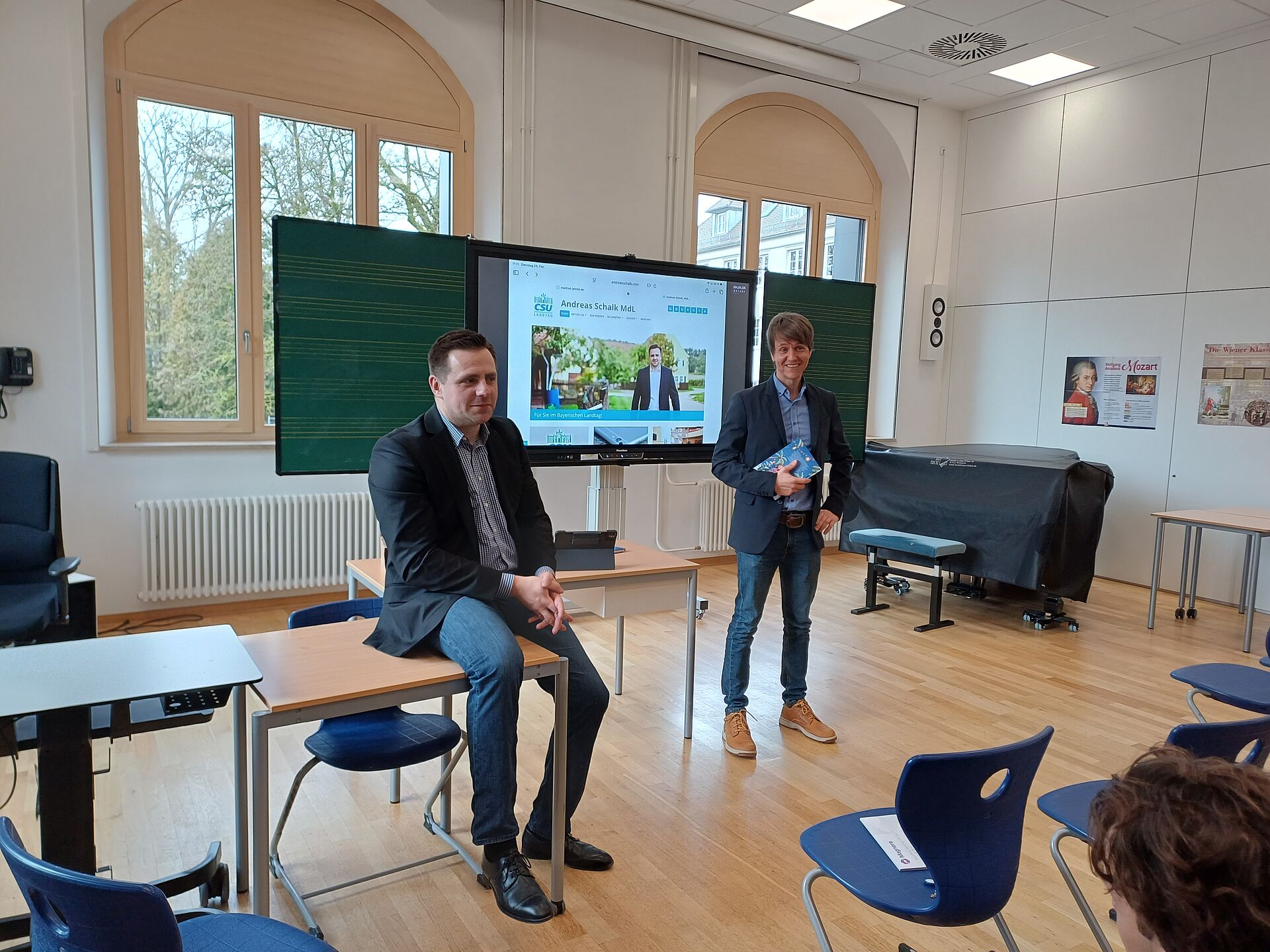 Besuch von Andreas Schalk (Mitglied des Landtages)