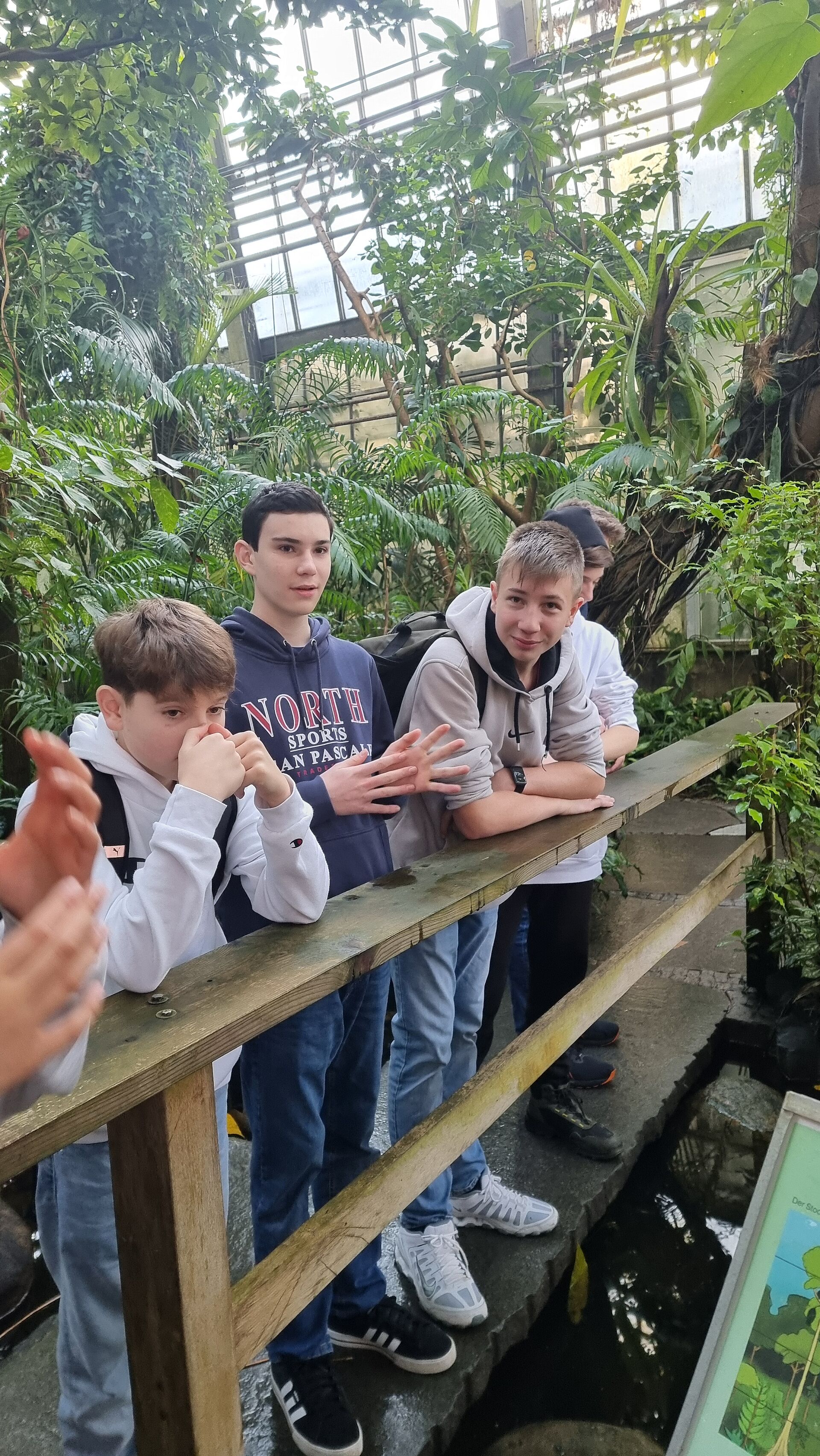 Exkursion in den botanischen Garten