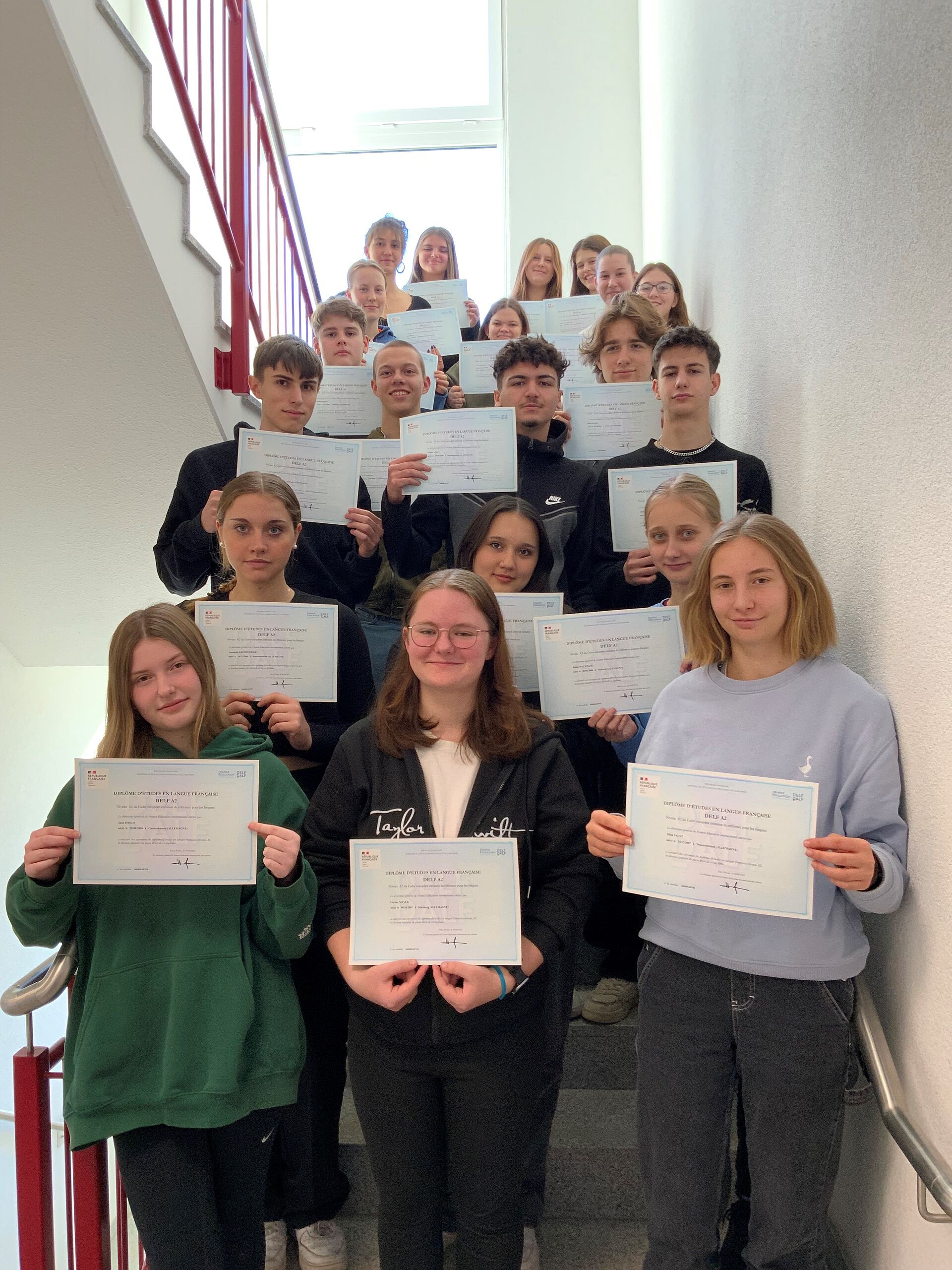 Verleihung der DELF A2 Diplome 2023