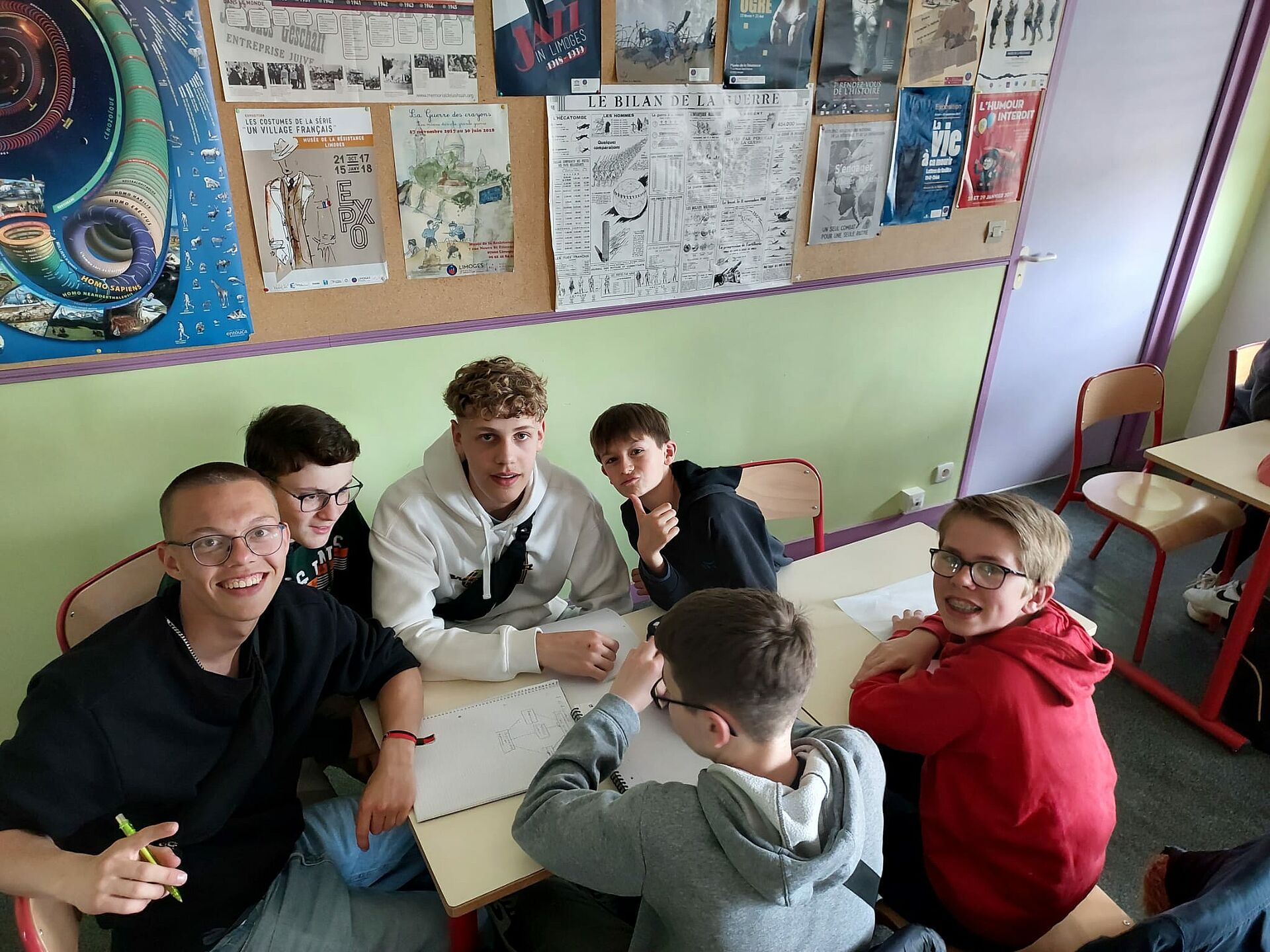 Unterricht in französisch-deutschen Gruppen in Pierre-Buffière