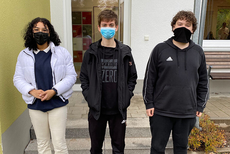Unsere drei Schülersprecher*innen Unsere drei Schülersprecher*innen