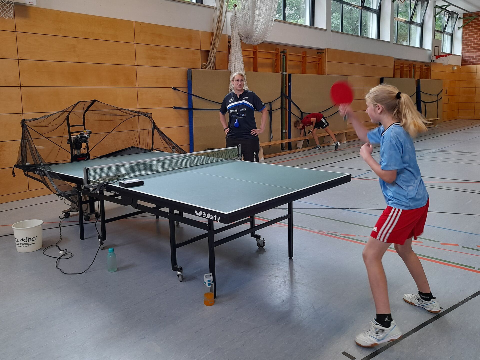 Tischtennislehrgang im Rahmen der Projekttage