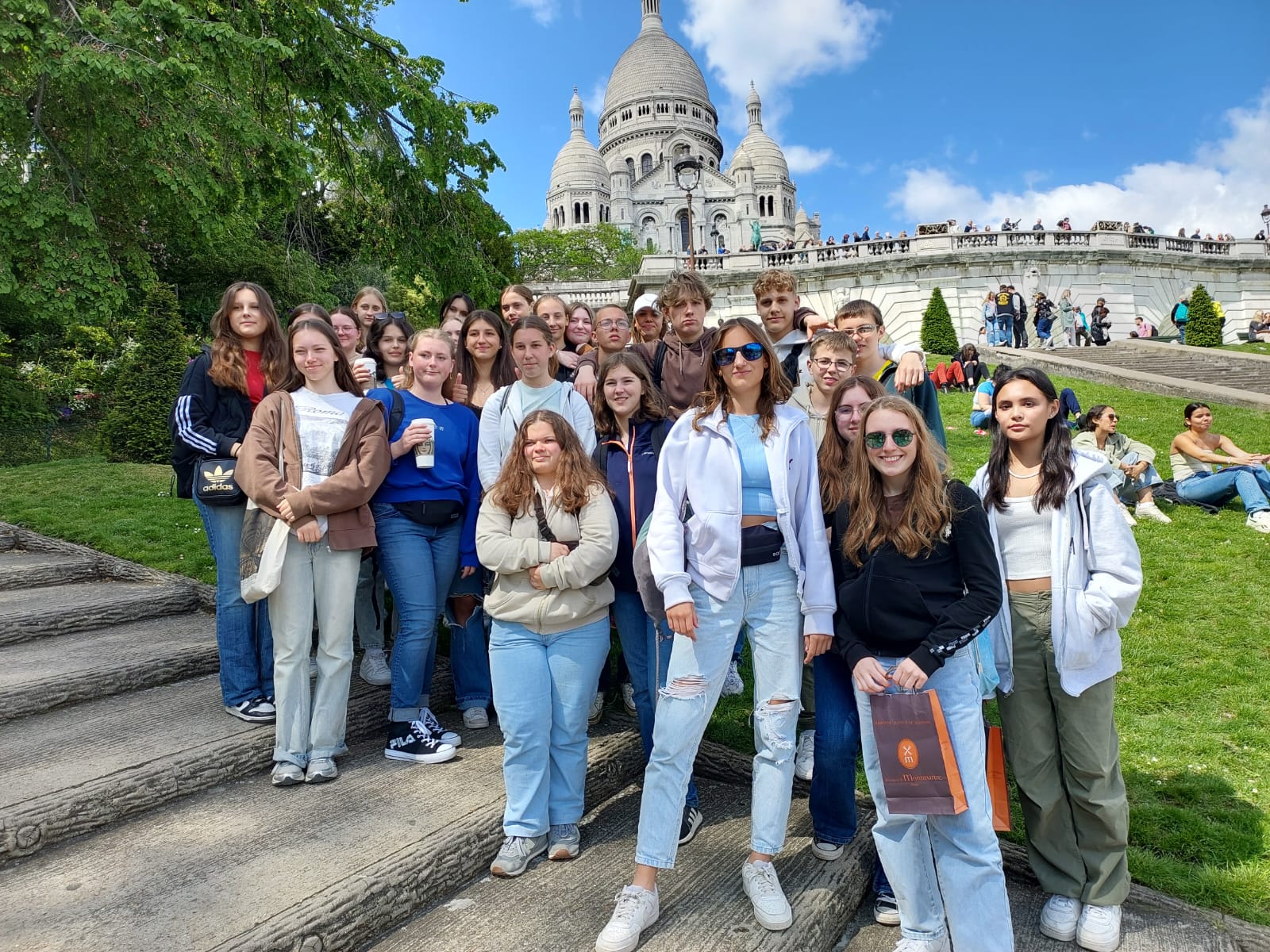 Unterwegs zur Sacre-Coeur Kirche in Paris